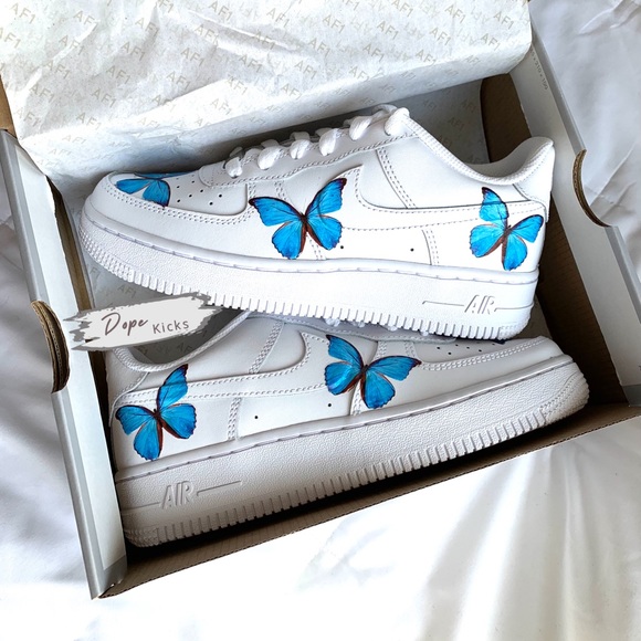 Custom Butterfly Air Force 1 - Picture 1 of 1